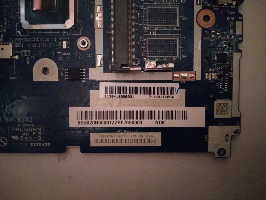 Lenovo 5B20N96001 MBL80XJI36006UN16VGMR1_2GNOK