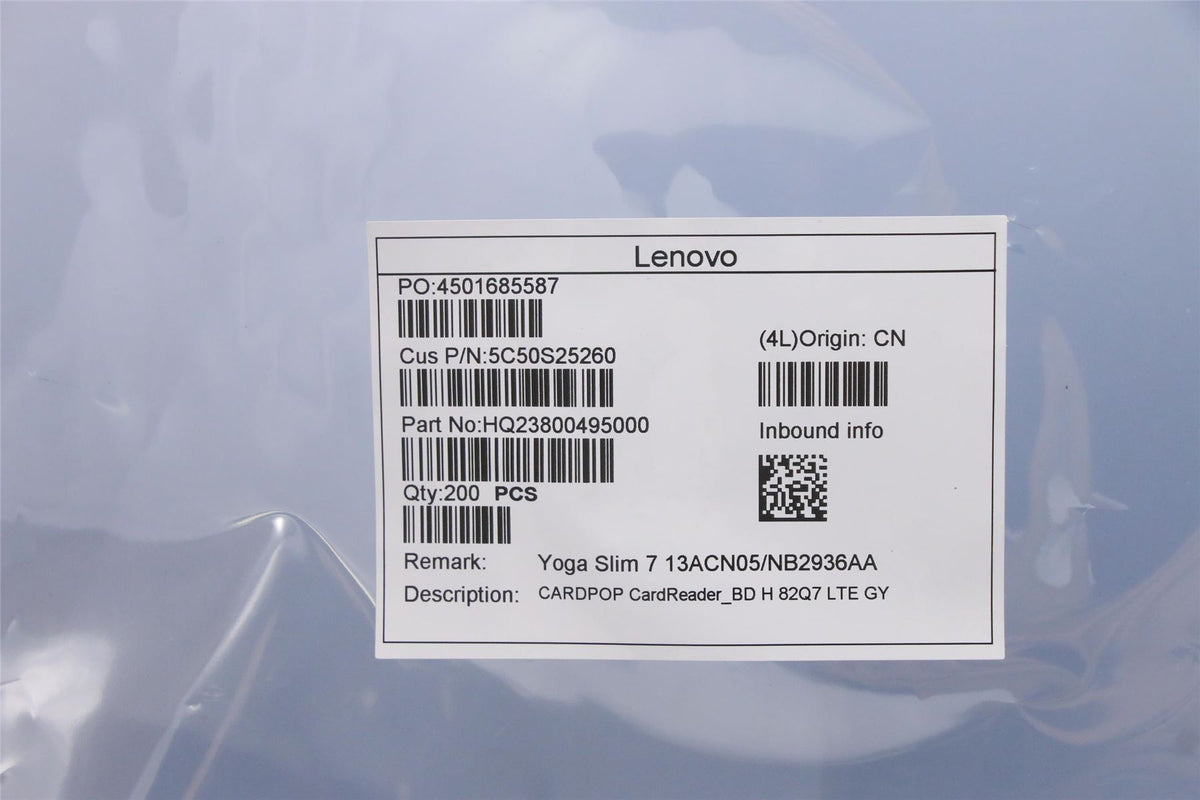 Lenovo CardReader_BD H 82Q7 LTE GY 5C50S25260