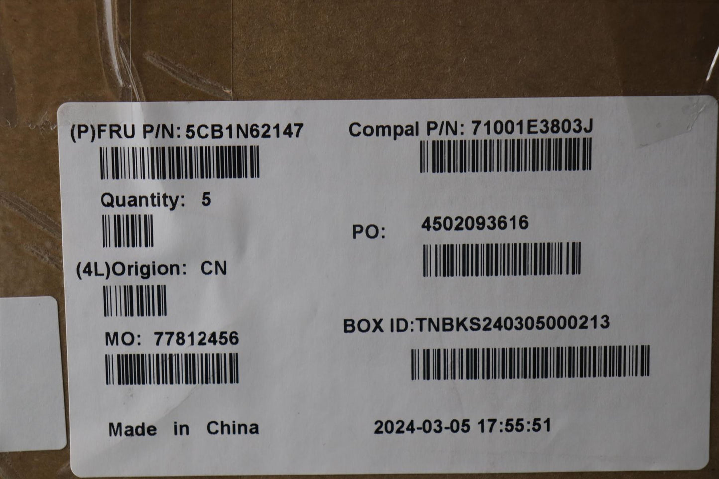 Lenovo UpperCaseASM_NORDIC C 83FD WH RGB 5CB1N62147