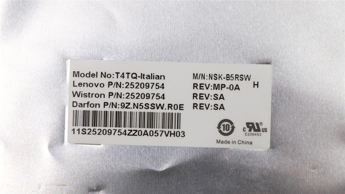 Lenovo DFT4TQ Italian102Keyblack frame KBD Keyboard 25209754