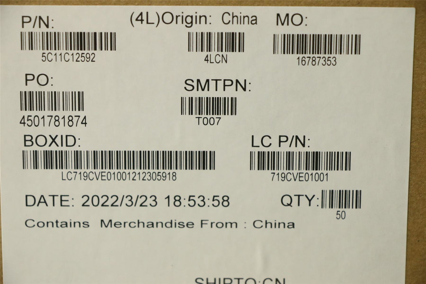 Lenovo FRU Finger Print FFC 5C11C12592