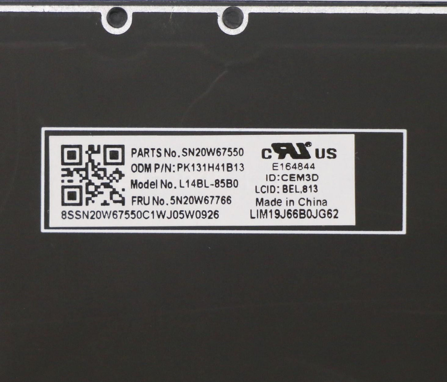 Lenovo ThinkPad L14 2 L14 Keyboard Belgian Black Backlit 5N20W67766