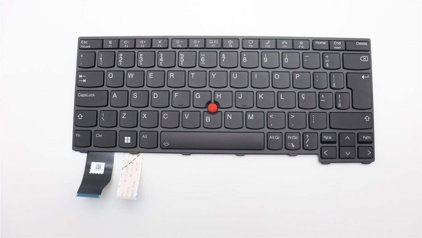 Lenovo ThinkPad L13 Gen 4 Keyboard Brazilian Portuguese Black Backlit 5N21H77030