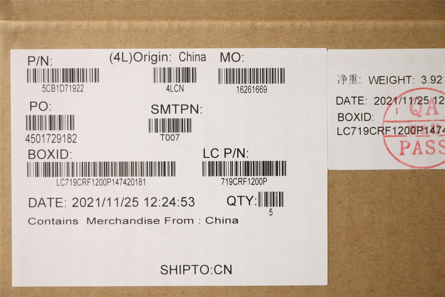 Lenovo ThinkBook 15P G2 ITH Keyboard Palmrest Top Cover US Europe 5CB1D71922
