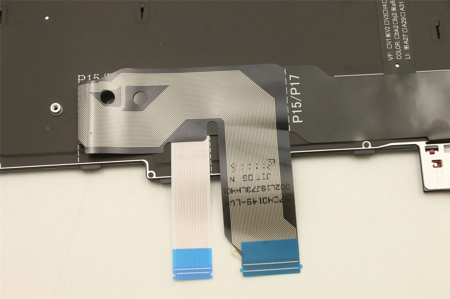 Lenovo ThinkPad T15g Gen 2 P15 Gen 2 s Keyboard Greek Black Backlit 5N21B44377