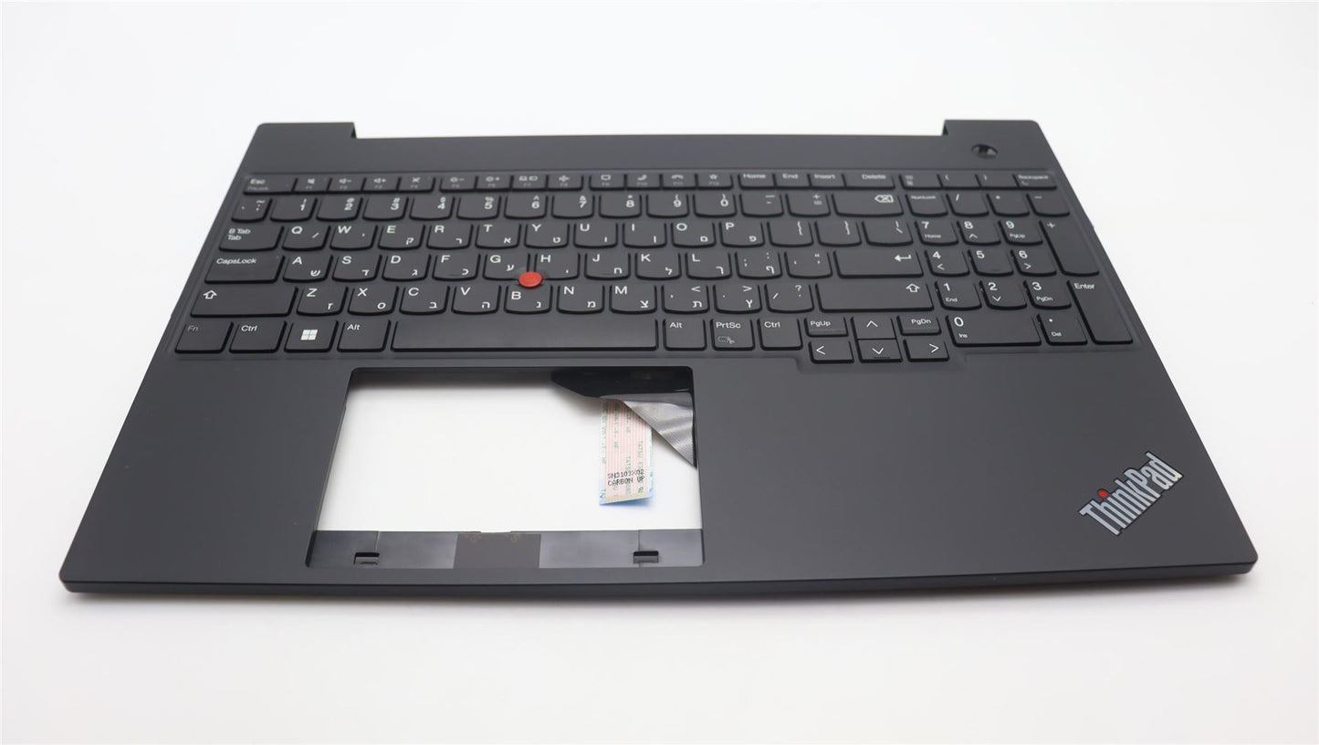 Lenovo ThinkPad E16 Gen 1 Keyboard Palmrest Top Cover Hebrew Black 5M11H94778