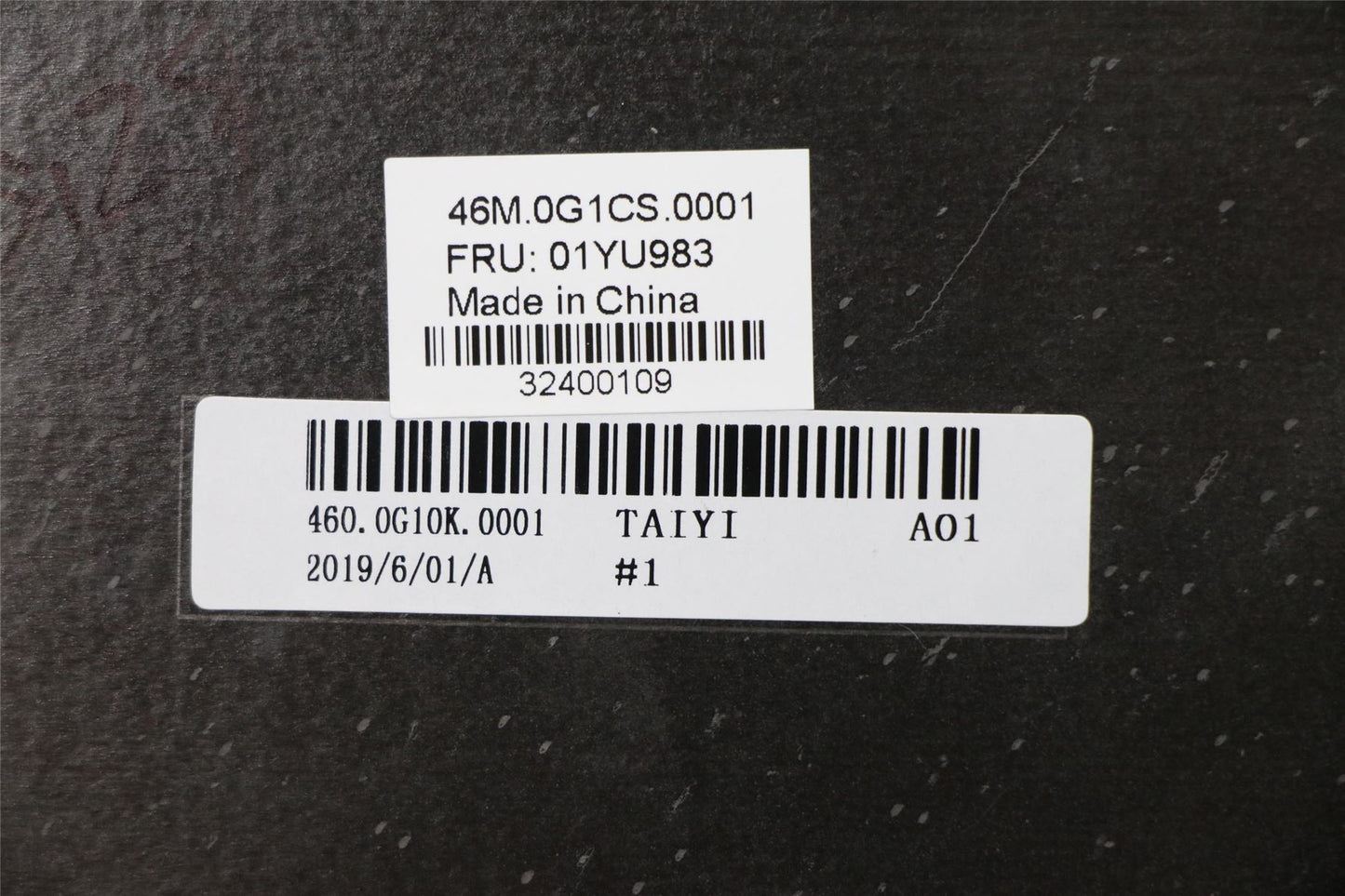 Lenovo Yoga X390 LCD Cover Boîtier arrière noir 01YU983
