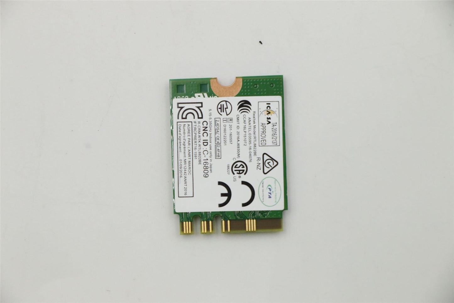 Lenovo 01AX712 WIRELESS Wireless,CMB,CBT,8822BE FCC