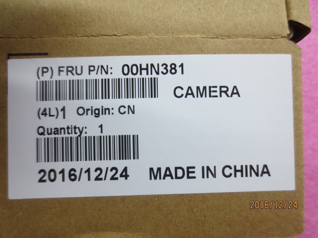 Lenovo Camera,720P,Front,MIC,WTB,Chy 00HN381