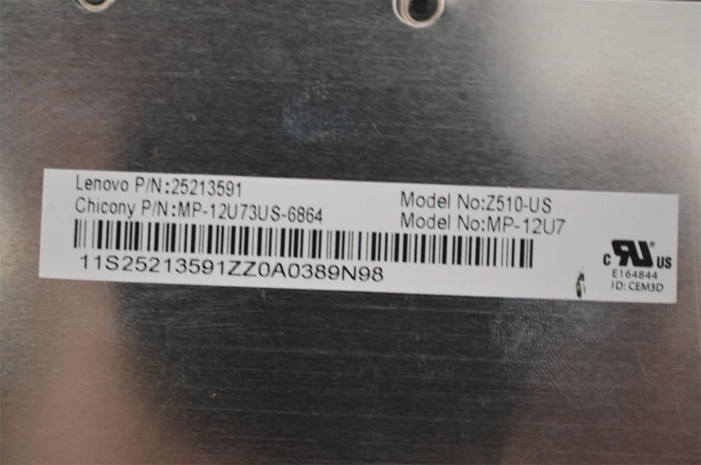 Lenovo T6E1-CCY-US-BlackKeySilverF-KBD US English Keyboard 25213591