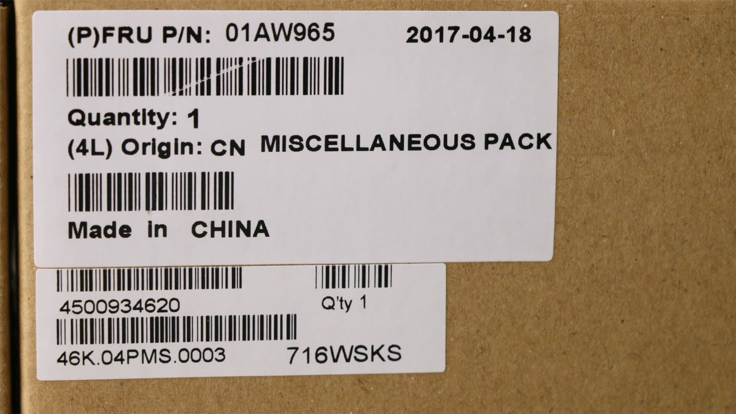 Lenovo Planar,Misc kit 01AW965