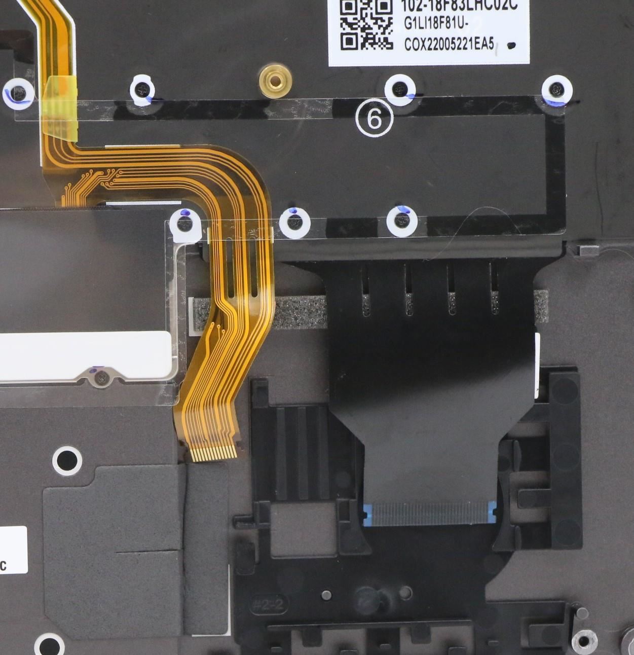 Lenovo Yoga X1 5th Keyboard Palmrest Top Cover US International Grey 5M10Z37086