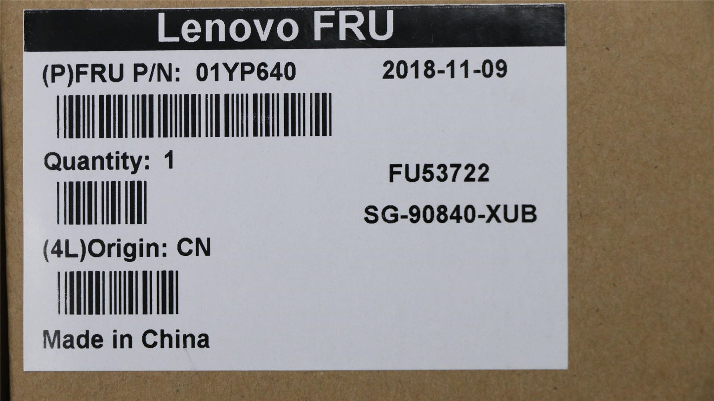 Lenovo ThinkPad L580 L590 E580 E585 T590 E590 E595 Keyboard US Black 01YP640