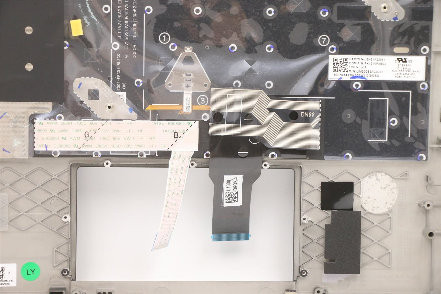 Lenovo ThinkPad T14s Gen 2 Palmrest Touchpad Cover Keyboard Arabic 5M11C47876