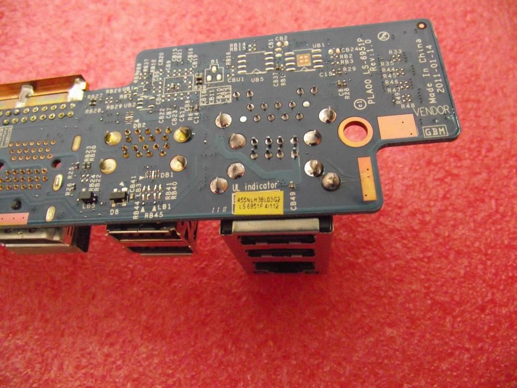 Lenovo B520 REAR W/O AV-IN I/O USB 2.0 Board 11013456