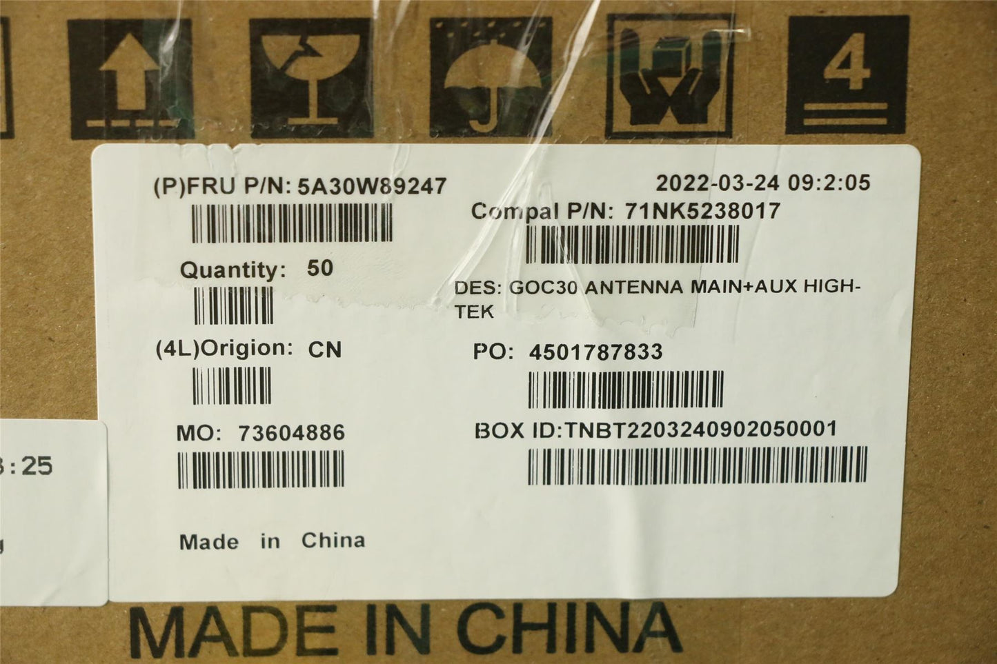 Lenovo Fru,AIO360_22/24 ANT_High-tek 5A30W89247