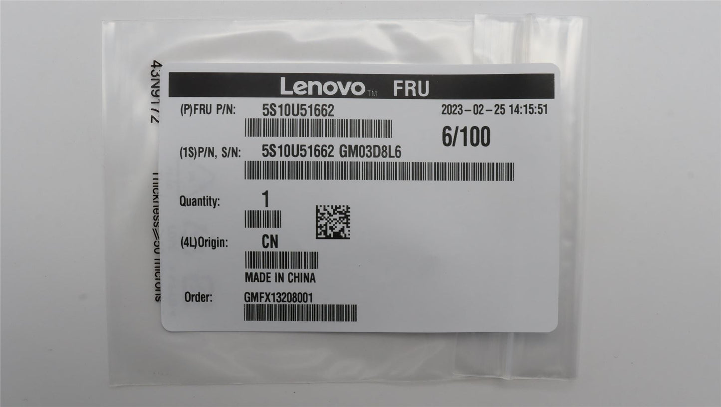 Lenovo SCREW SCREW M M2X6.5L,ZK NL 5S10U51662
