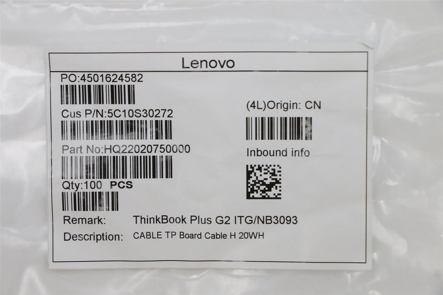 Lenovo TP Board Cable H 20WH 5C10S30272