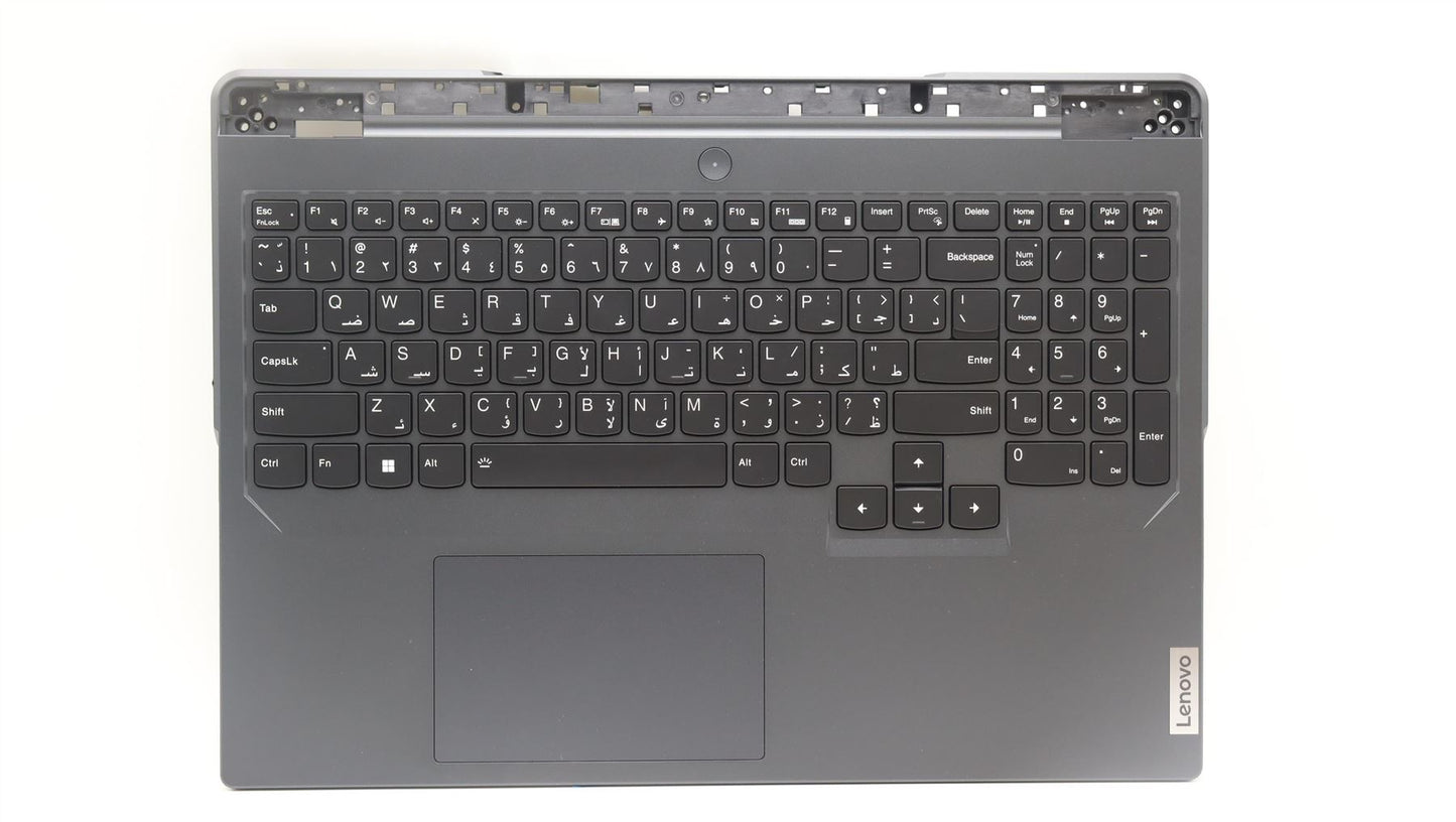 Lenovo Legion 5 16IRX8 Palmrest Cover Touchpad Keyboard Arabic 5CB1L30853