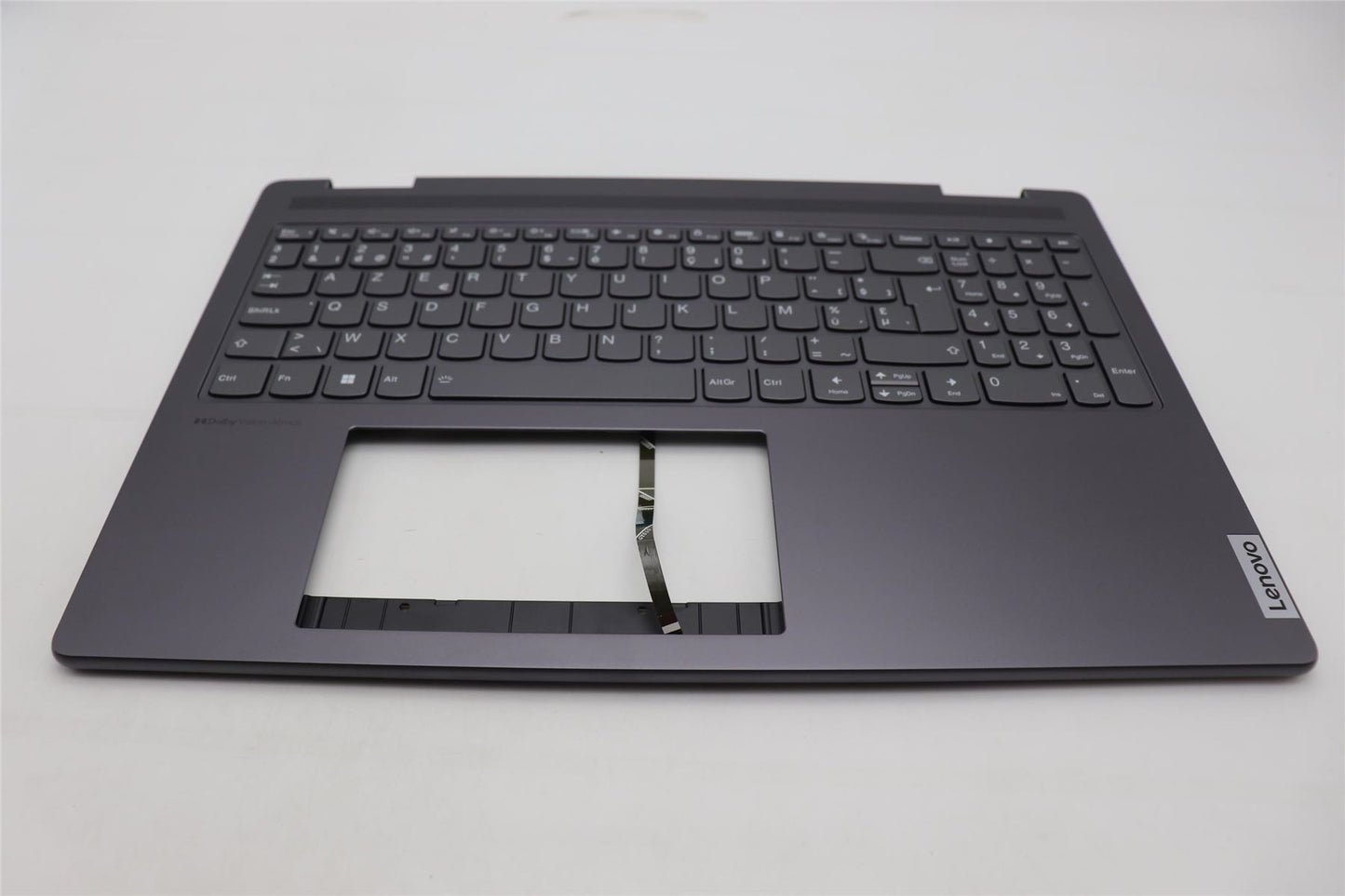 Lenovo Yoga 7 16IRL8 Keyboard Palmrest Top Cover Belgian Storm Grey 5CB1L31894