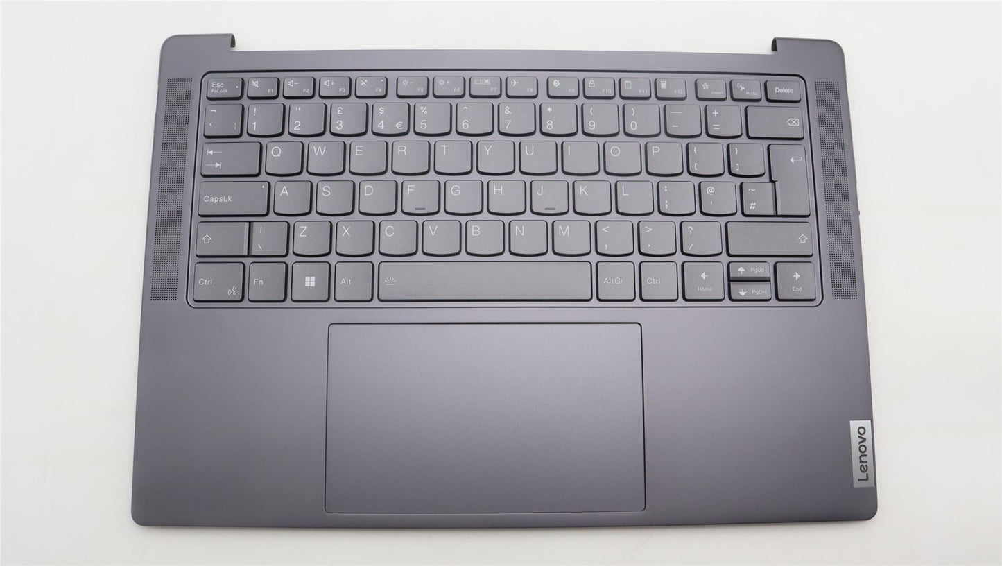 Lenovo Yoga 7 14IRH8 Palmrest Cover Touchpad Keyboard UK Storm Grey 5CB1L39483
