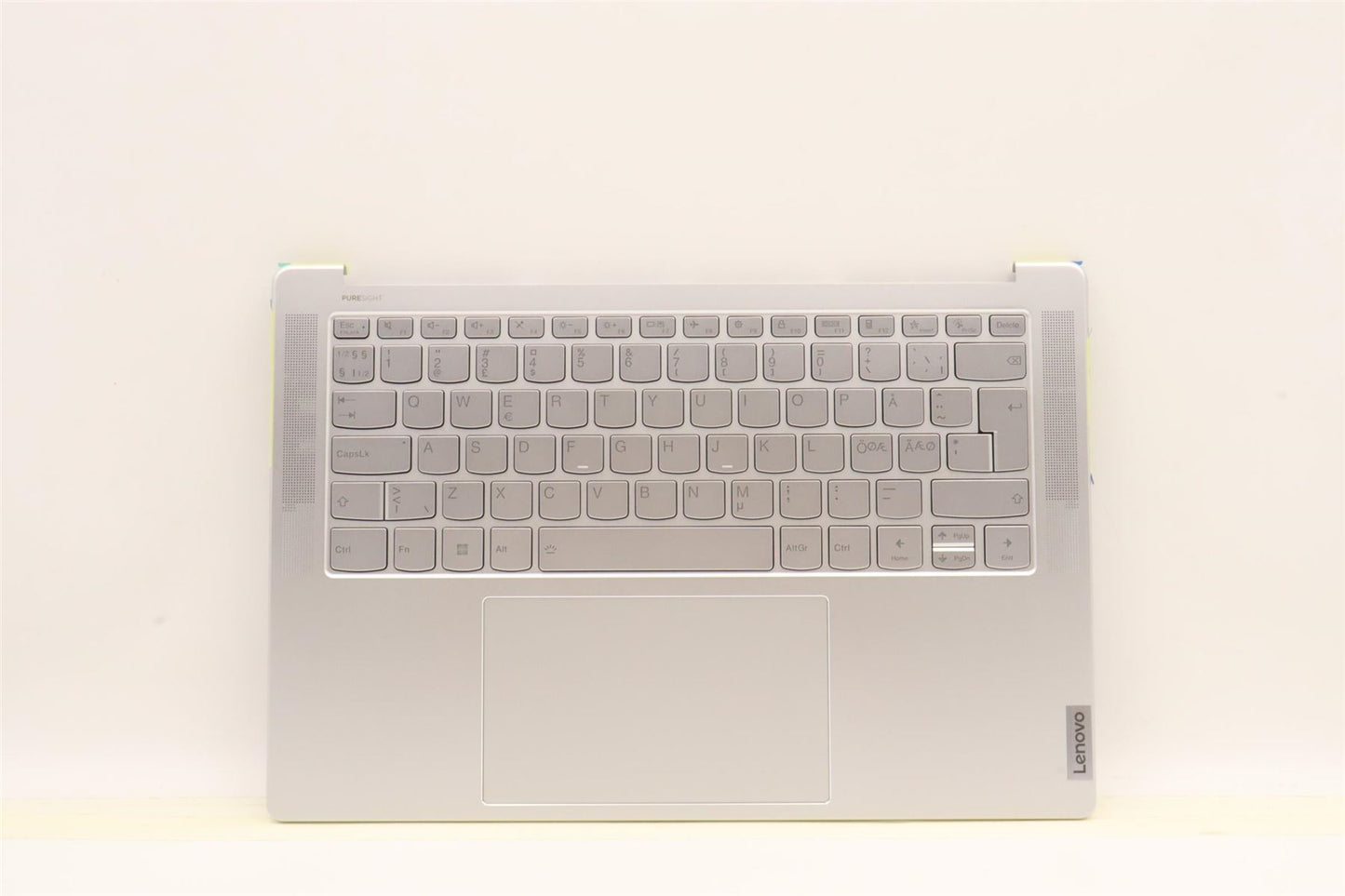 Lenovo Yoga 7 X 14IAH7 Palmrest Cover Keyboard Nordic Silver 5CB1J30315