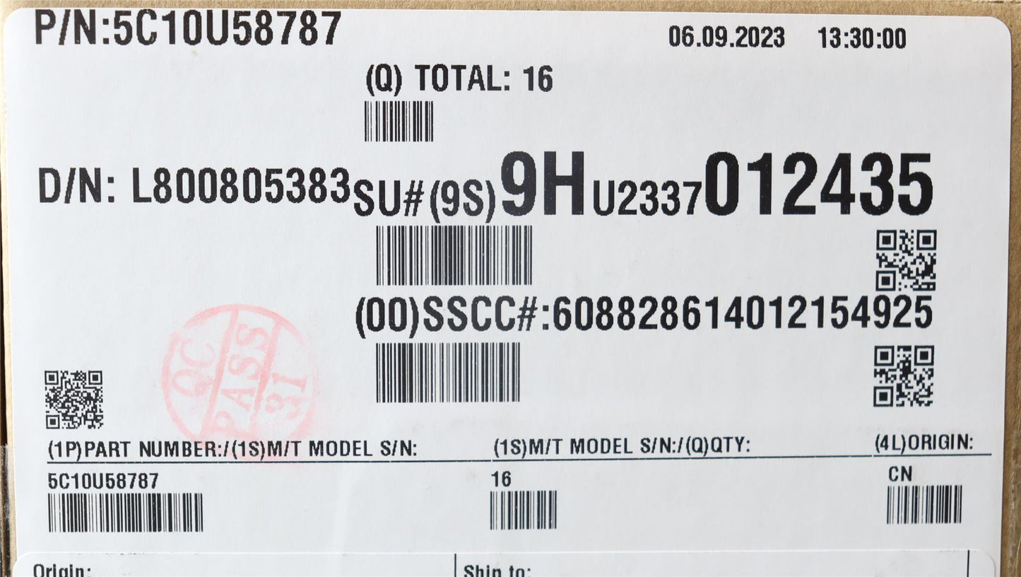 Lenovo Fru2x6+4p to 3 PCIE 8p 640mm cable 5C10U58787