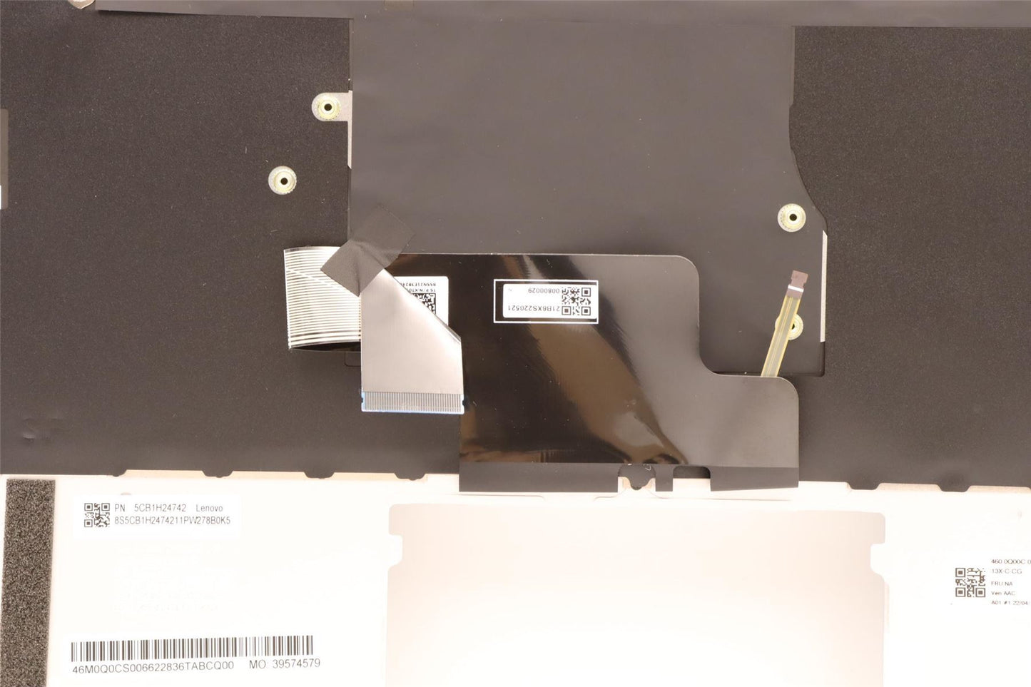 Lenovo ThinkBook 13x G2 IAP Keyboard Palmrest Top Cover US Black 5CB1H24742