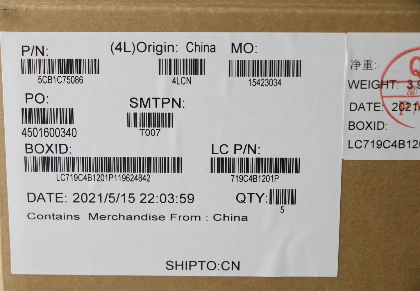 Lenovo IdeaPad 3-17ALC6 Palmrest Cover Touchpad Keyboard Grey 5CB1C75086