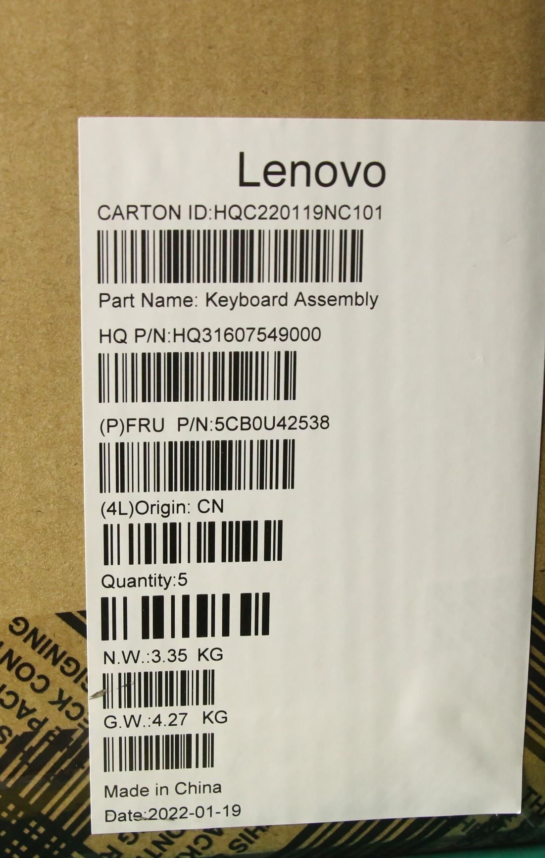 Lenovo IdeaPad S540-15IWL S540-15IML Keyboard Palmrest Top Cover US 5CB0U42538
