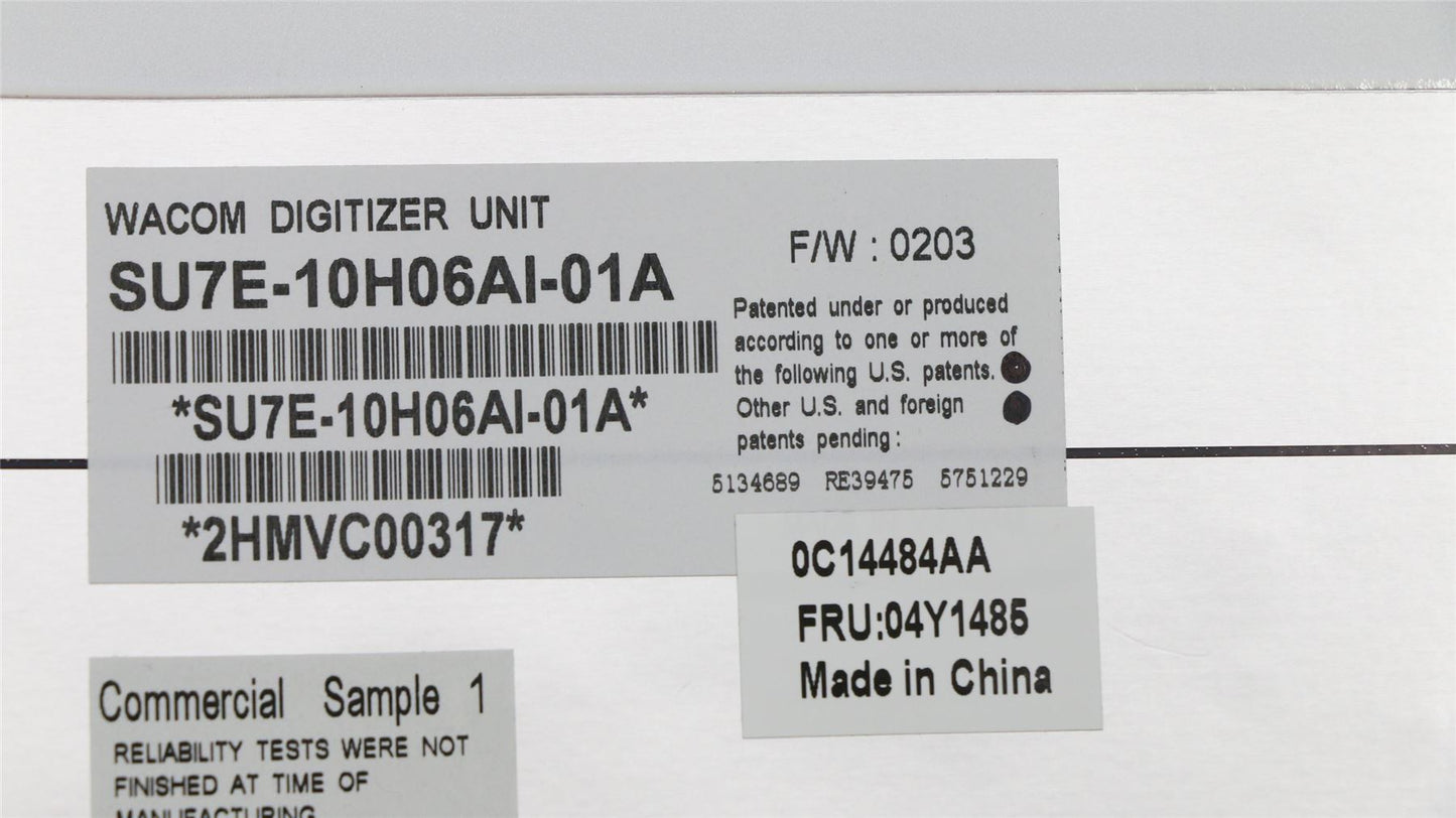 Lenovo FRU Digitizer sheet 04Y1485