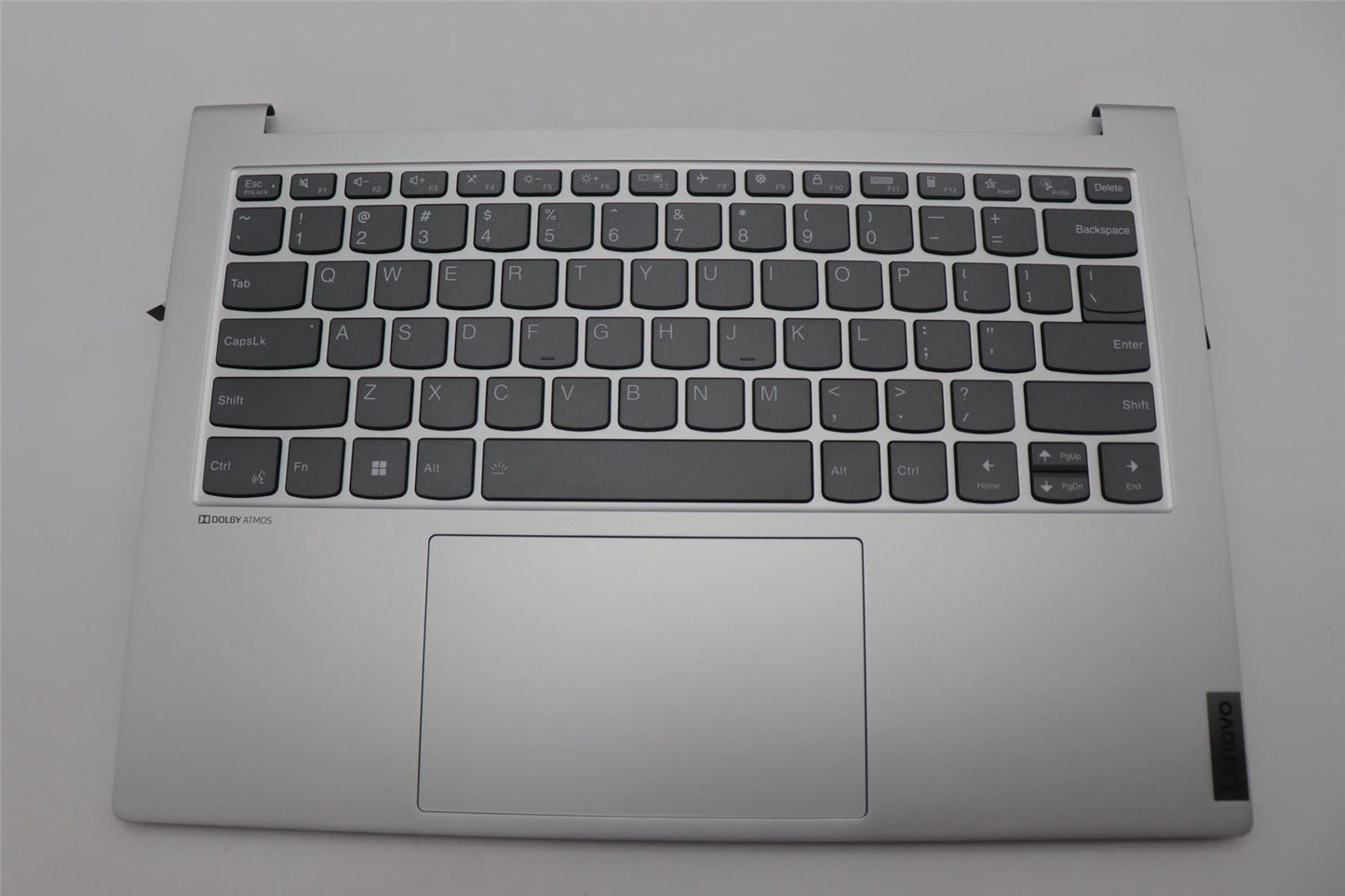 Lenovo Yoga 7 14IHU5 Palmrest Cover Touchpad Keyboard US Silver 5CB1C19314