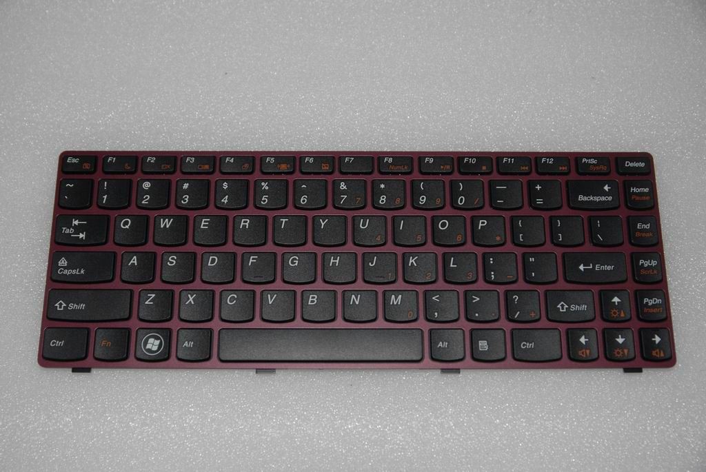 Lenovo DF T2TV 84KEY OrangeRed KBD US English Keyboard 25201230