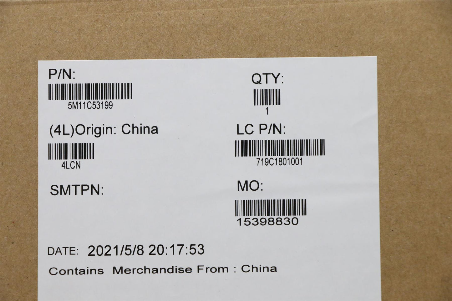 Lenovo 5M11C53199 MECH_ASM WUXGA,TCH,ePV,IR,HPD,BK,Coretro