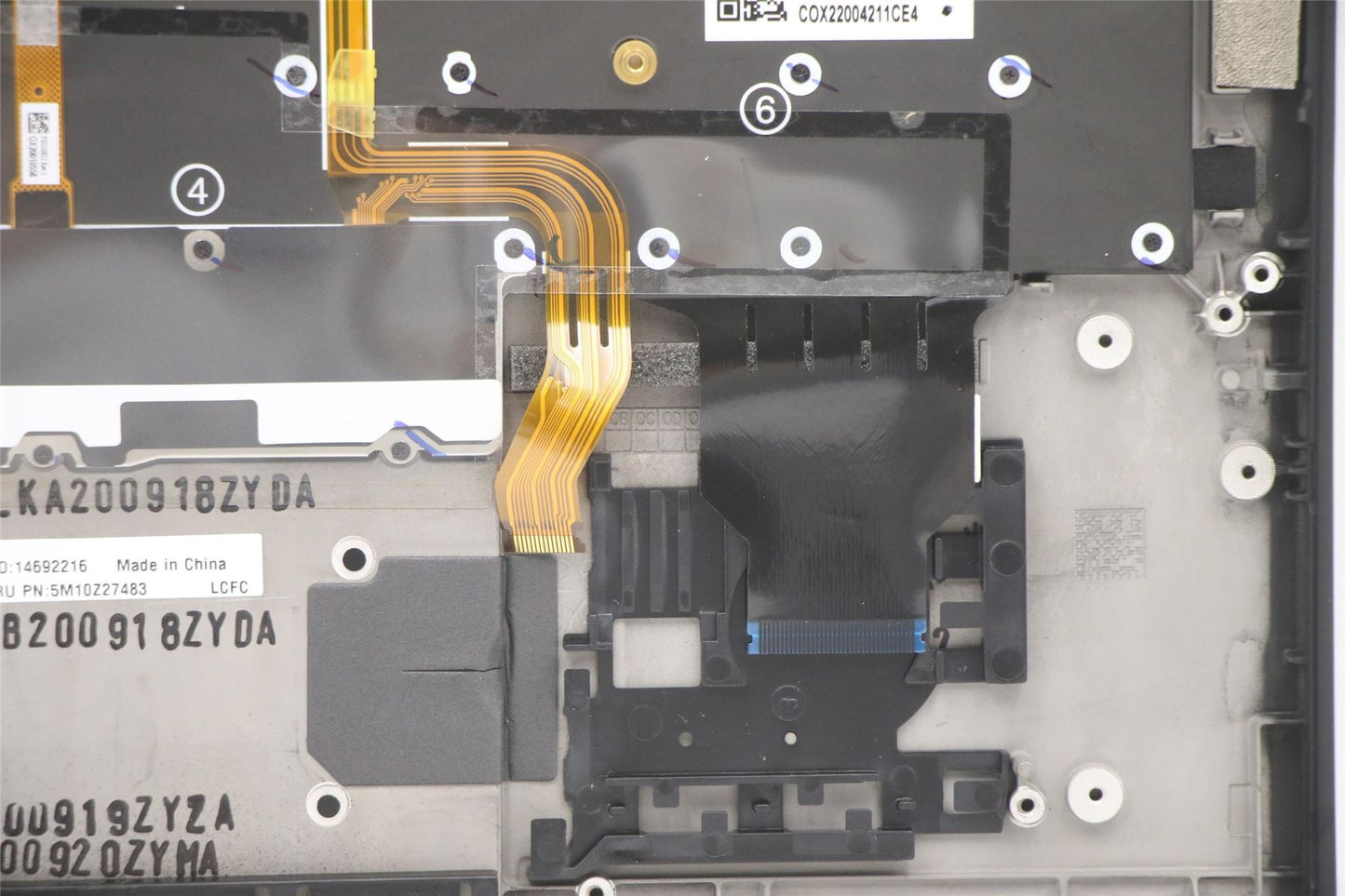 Lenovo MECH_ASM GRP_KBD_BZL_PT_WL_DB_CHY 5M10Z27483