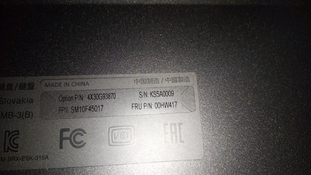 Lenovo DK,UB-KBD,IT,SRX Danish Italian Keyboard 00HW417