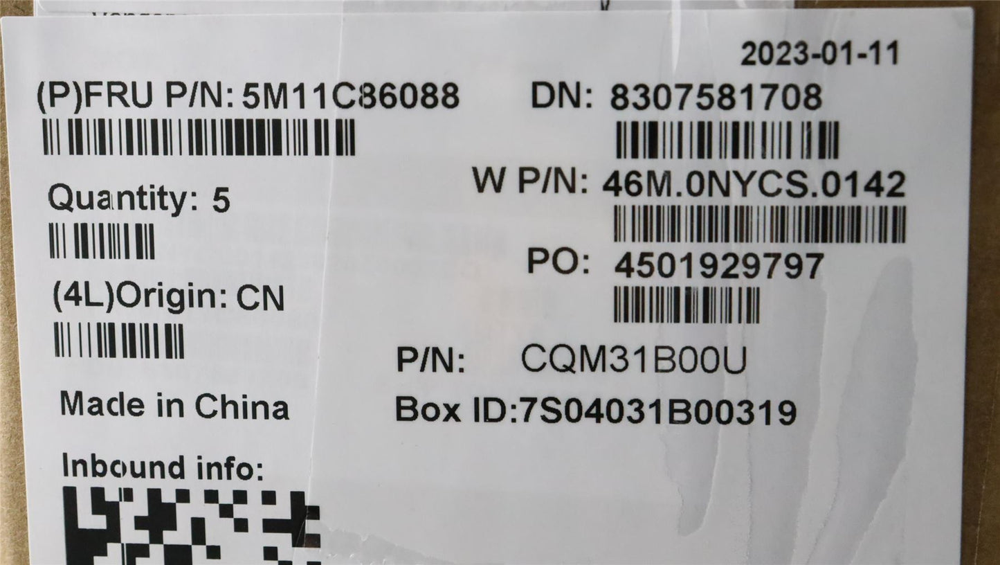 Lenovo 300w Gen 3 500w Gen 3 Palmrest Cover Keyboard Hebrew Black 5M11C86089