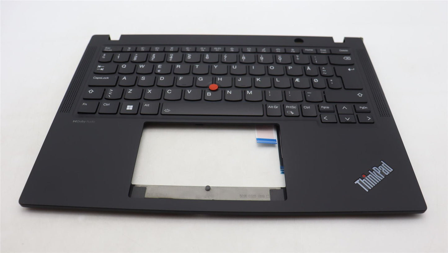 Lenovo ThinkPad X13 Gen 4 Keyboard Palmrest Top Cover Danish Black 5M11H94376