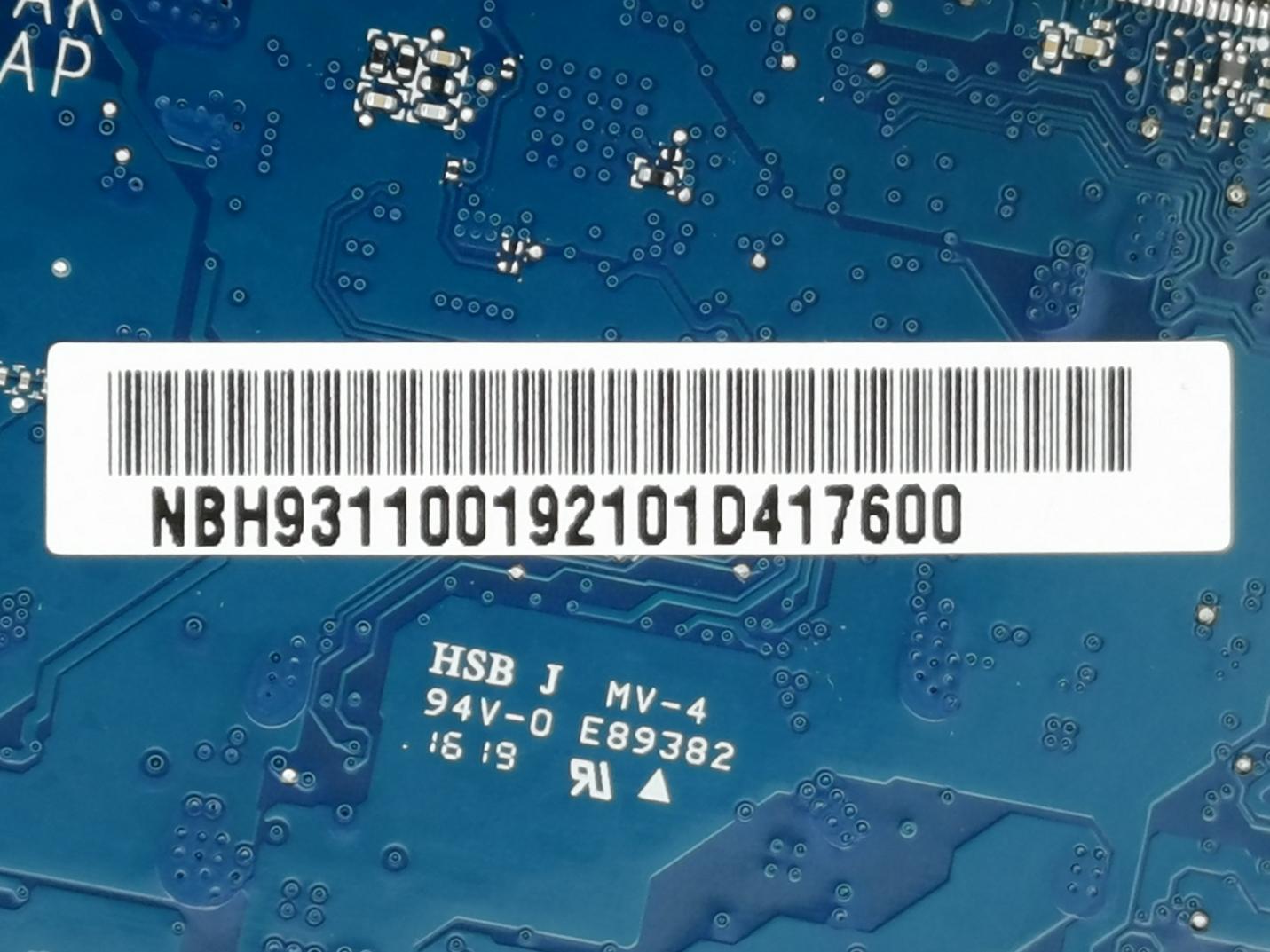 Acer A515-55 Motherboard Main Board Intel N4020 4GB 32GB NB.H9311.001