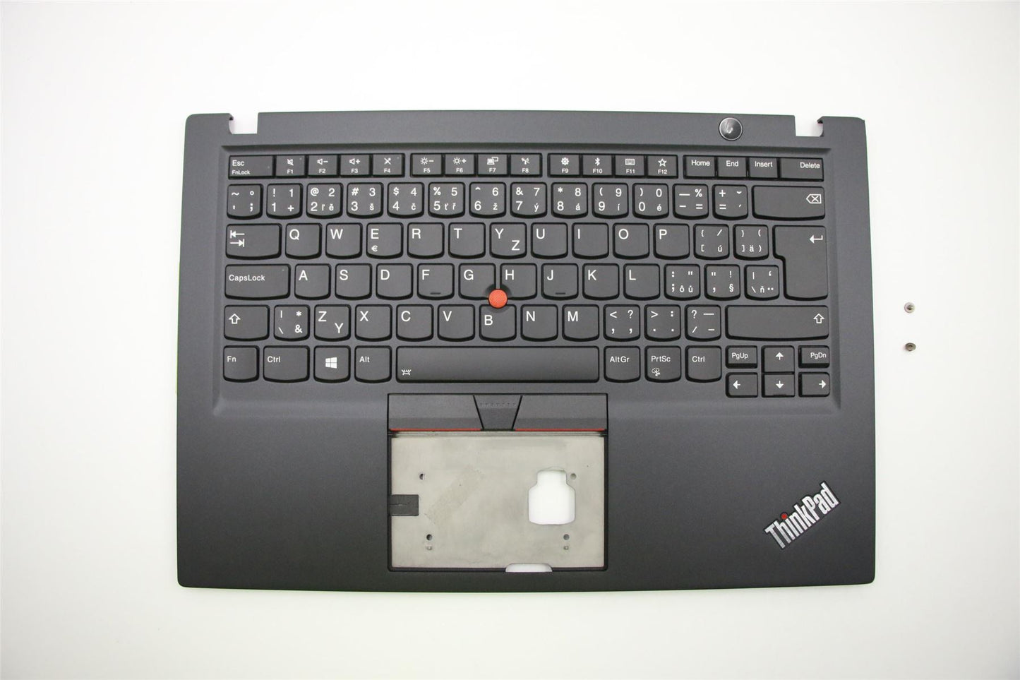 Lenovo ThinkPad T490s Keyboard Palmrest Top Cover Czech Black Backlit 02HM206