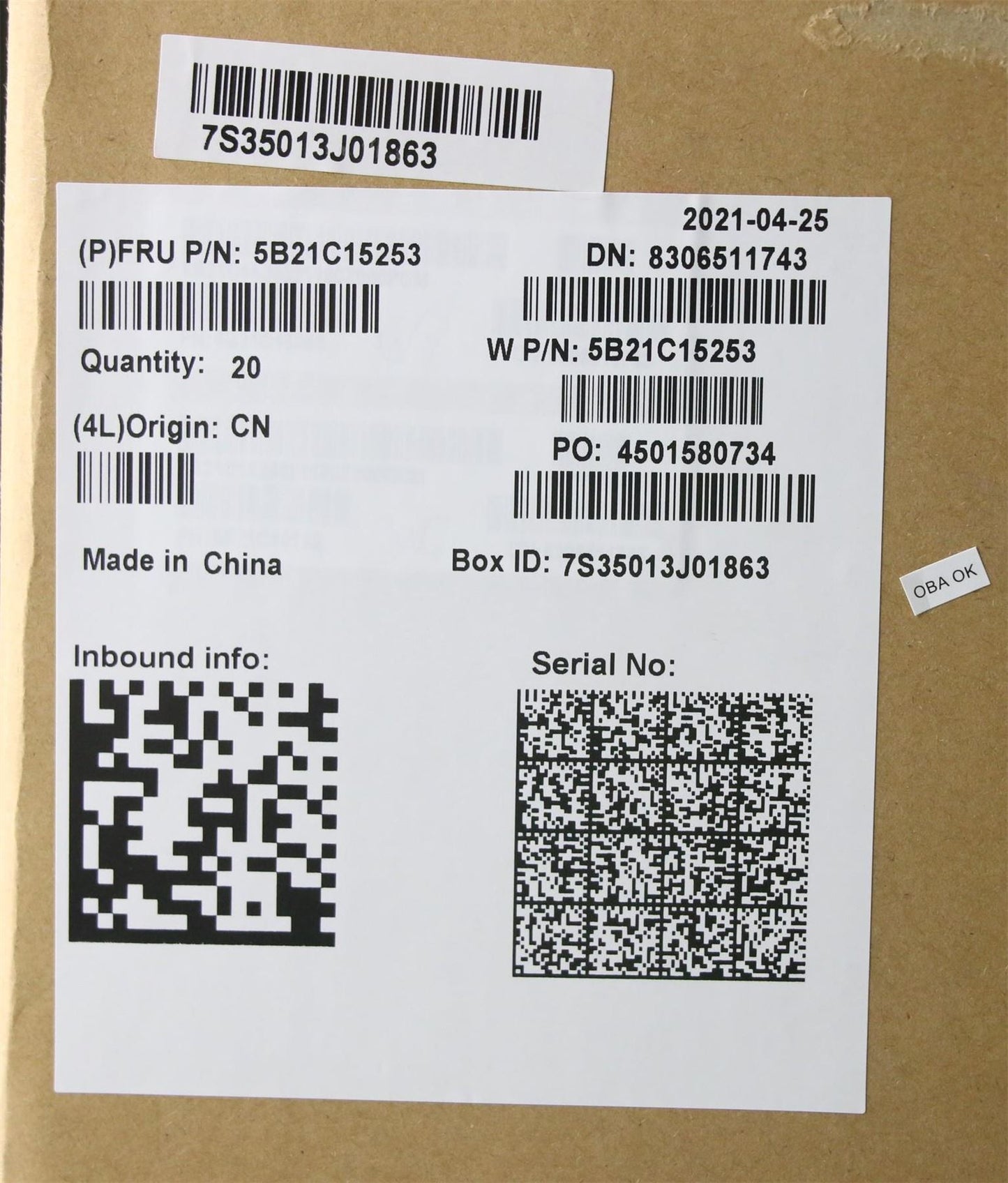 Lenovo WIN,i5-8265U,8G,JP,dTPM 5B21C15253