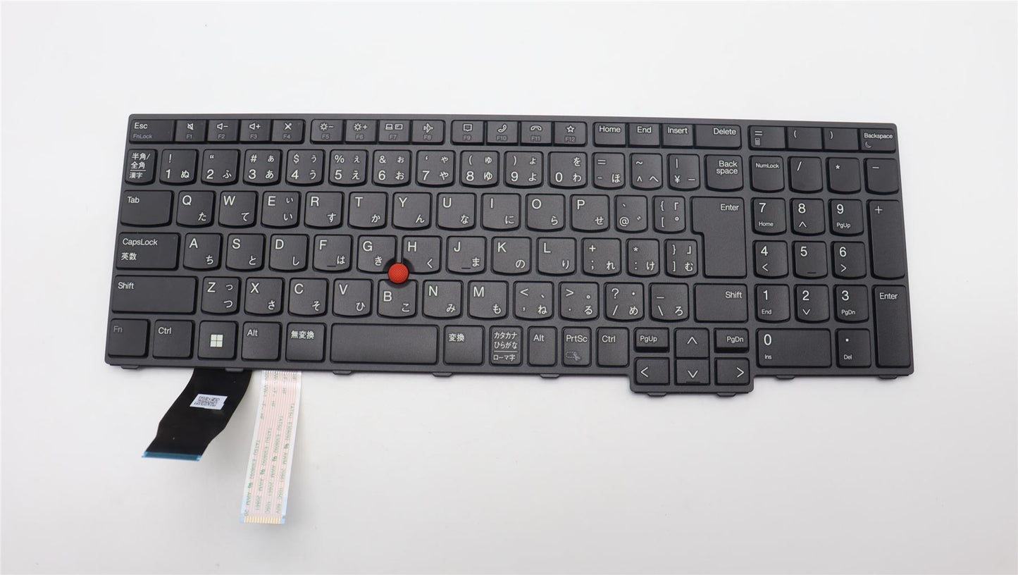 Lenovo ThinkPad P16s 1 L15 3 T16 1 Keyboard Japanese Black 5N21D93823