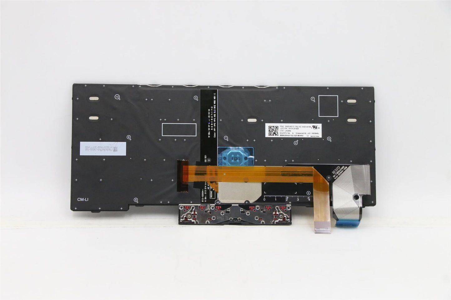 Lenovo ThinkPad L13 2 X13 Keyboard Spanish Black Backlit 5N20V43184