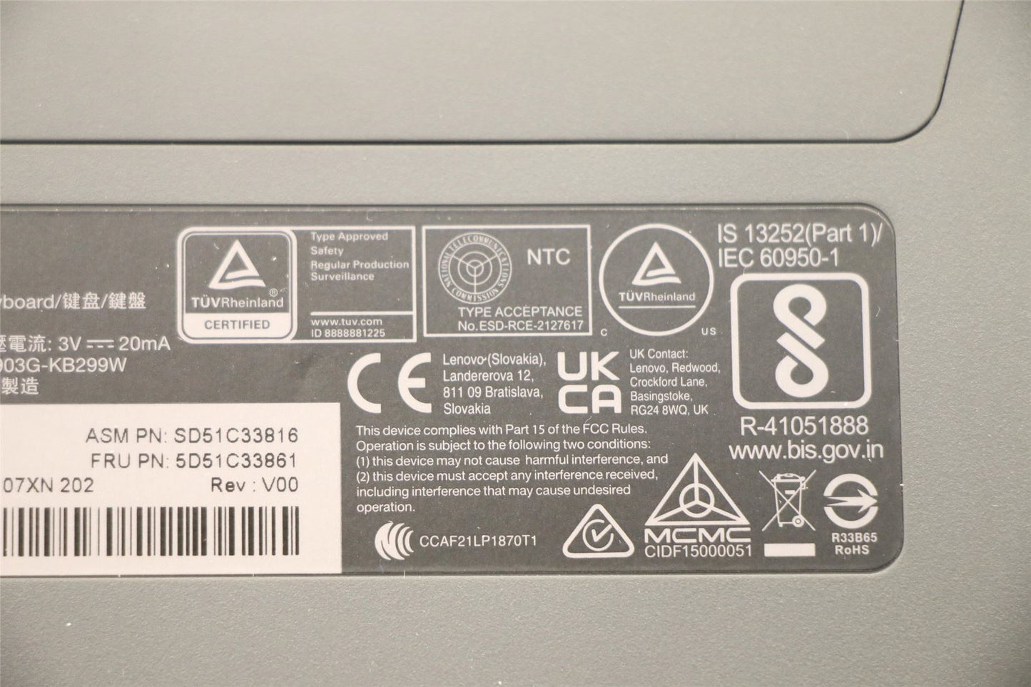 Lenovo Split KBD-Portugese 5D51C33861