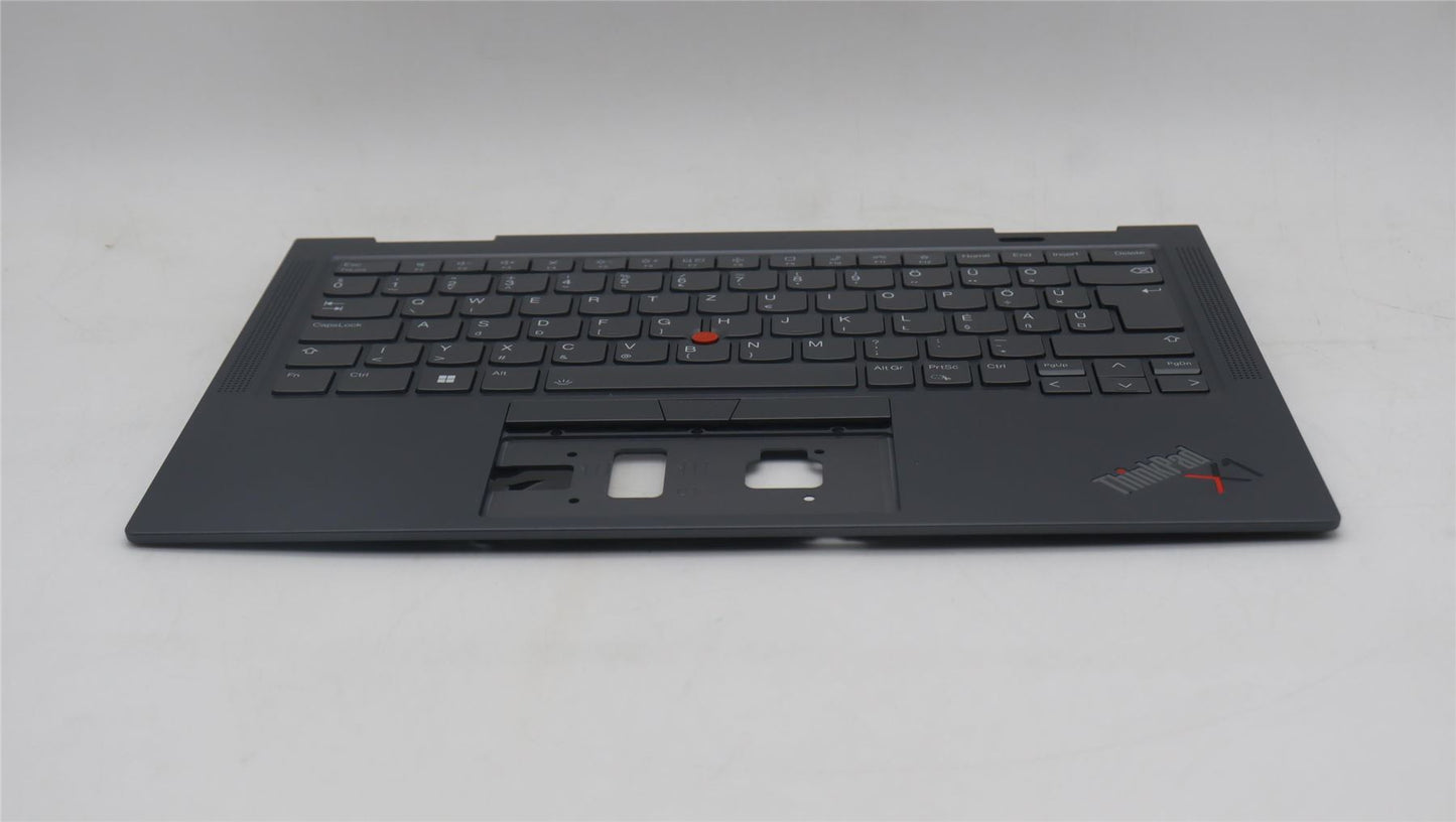 Lenovo ThinkPad X1 8th Gen Keyboard Palmrest Top Cover Hungarian Grey 5M11H62430