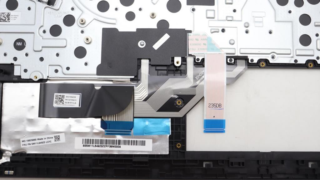Lenovo ThinkPad E16 Gen 1 Keyboard Palmrest Top Cover Belgian Black 5M11L64923