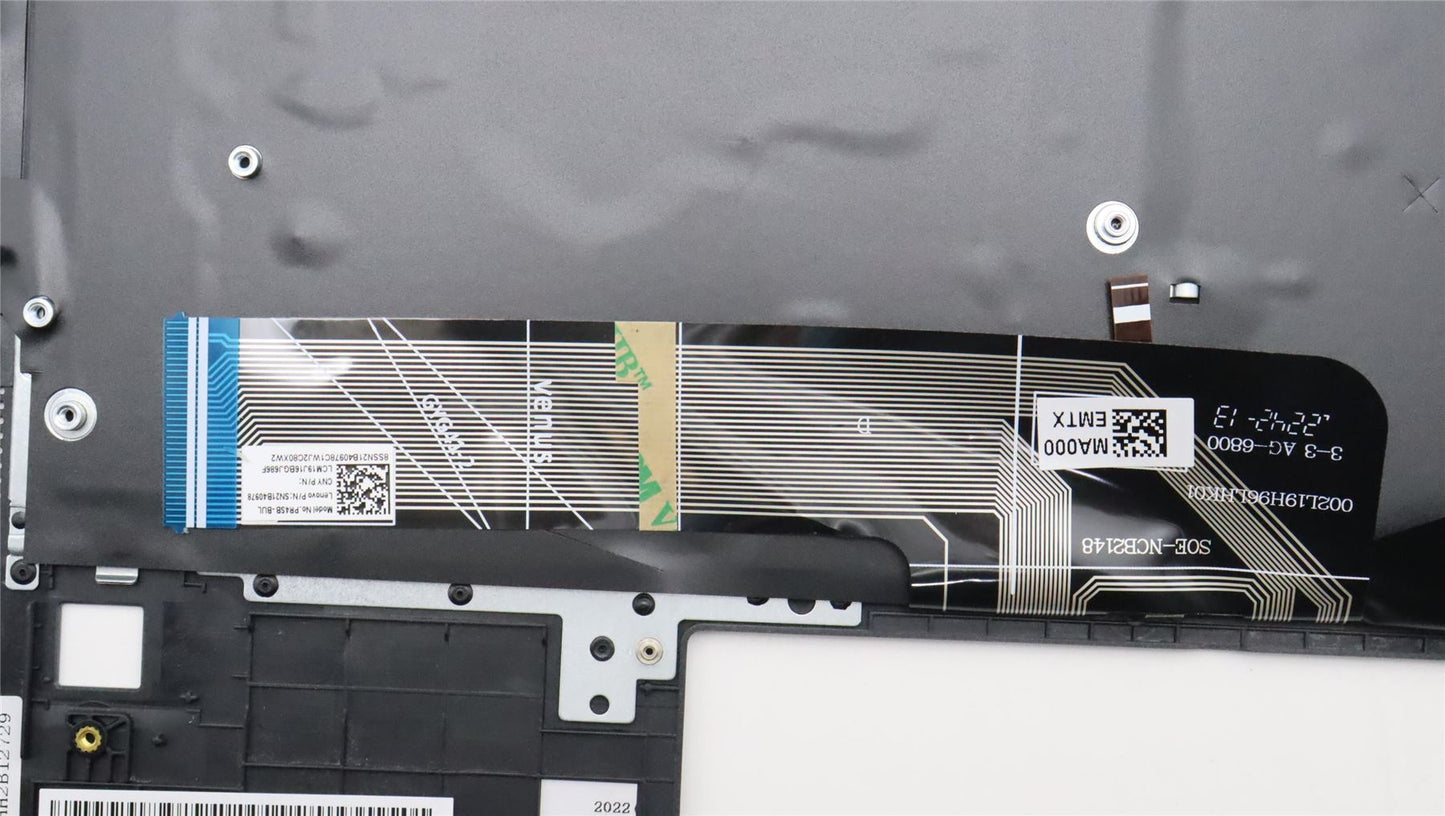 Lenovo IdeaPad 5 14ALC7 Keyboard Palmrest Top Cover Bulgarian Backlit 5CB1H71449