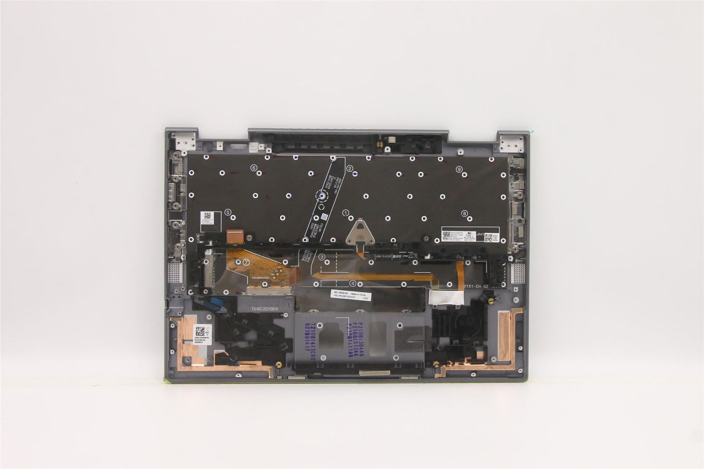 Lenovo Yoga X1 6th Keyboard Palmrest Top Cover US Europe Grey 5M11C41013