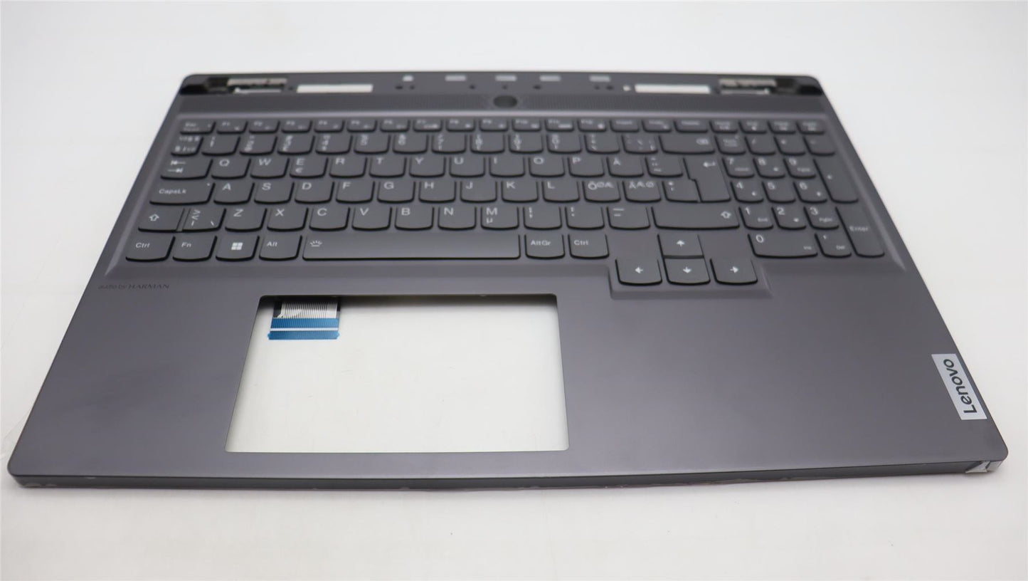 Lenovo Legion S7 16IRH8 Palmrest Cover Keyboard Nordic Grey Backlit 5CB1L67974