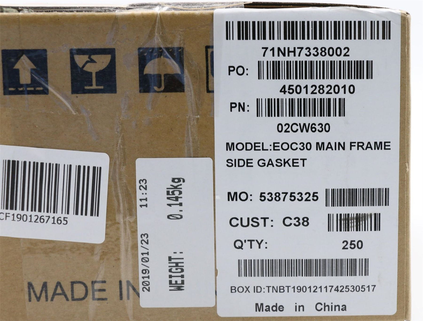 Lenovo MECHANICAL EOC30_MAIN_FRAME_SIDE_GASKET 02CW630